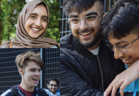Students celebrate A level success web article image 2 480x330